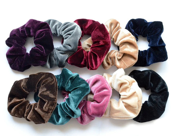 Velvet Scrunchies - 10 Colors