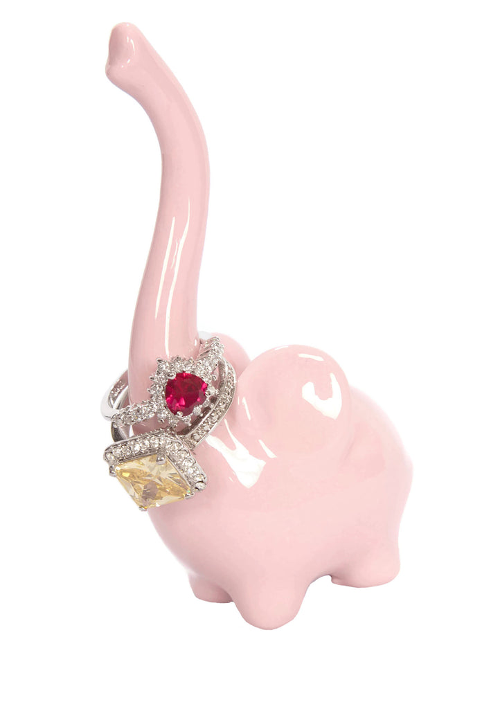 Pink Elephant Ring Holder