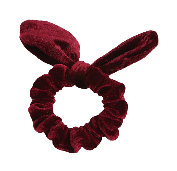 Velvet Bunny Ear Scrunchies