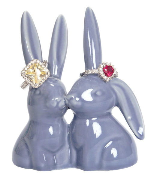 Purple Bunny Rabbit Ring Holder