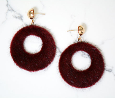Luna Furry Dangle Earrings