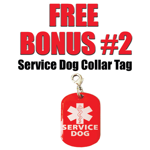 Service Dog Leash with Free Kit - Receive 3 Service Dog Bonuses - Medium to Large Dog