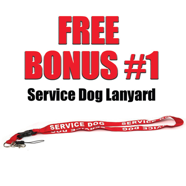 Service Dog Leash with Free Kit - Receive 3 Service Dog Bonuses - Medium to Large Dog